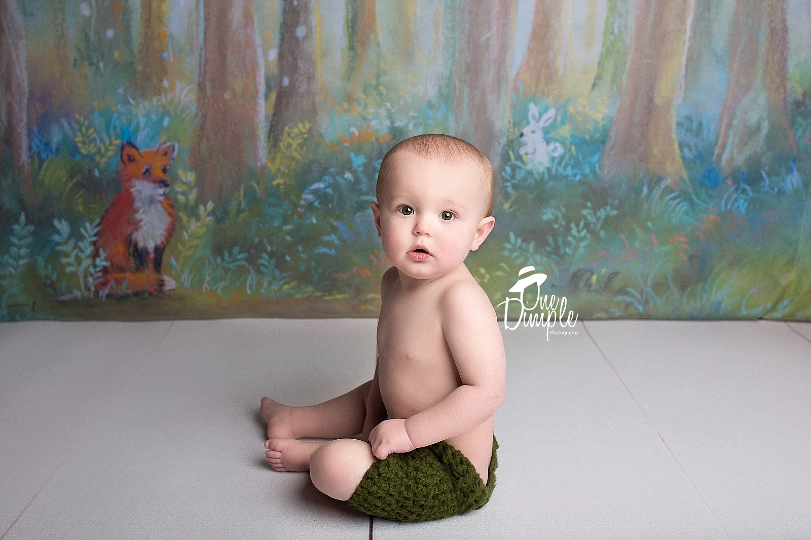 little boy with woodland session