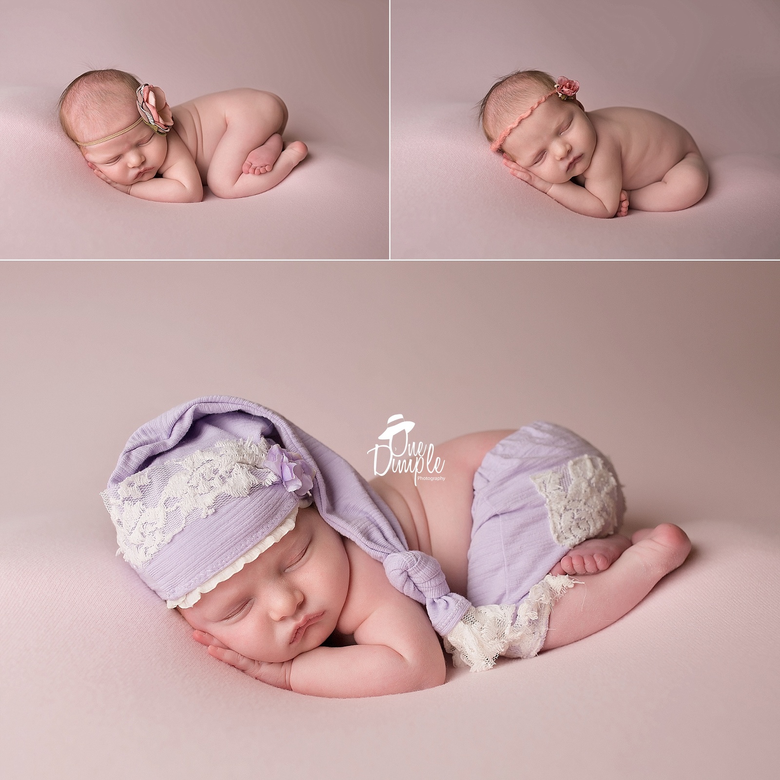 Newborn girl newborn session poses