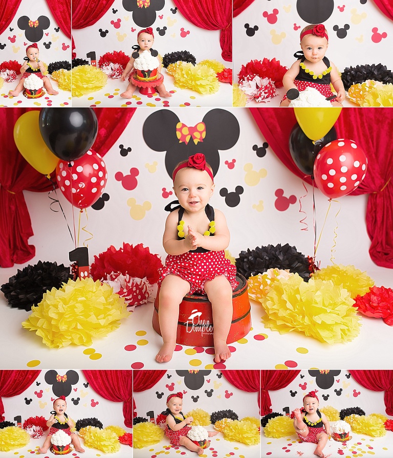 Dallas, TX Mickey Mouse girl themed photographer session