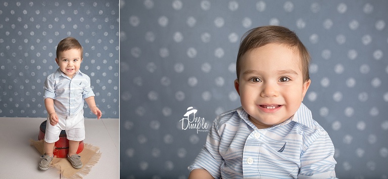 One Dimple Photography Child Photographer Dallas Fort Worth little boy in-studio session