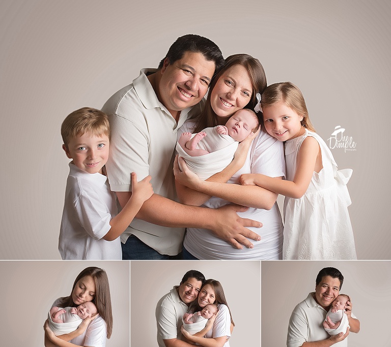 One Dimple Photography  DFW In-Home Posed Newborn Family Photos