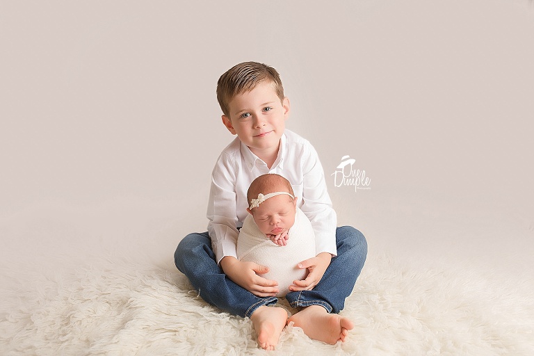 Sibling Posed Newborn Photos