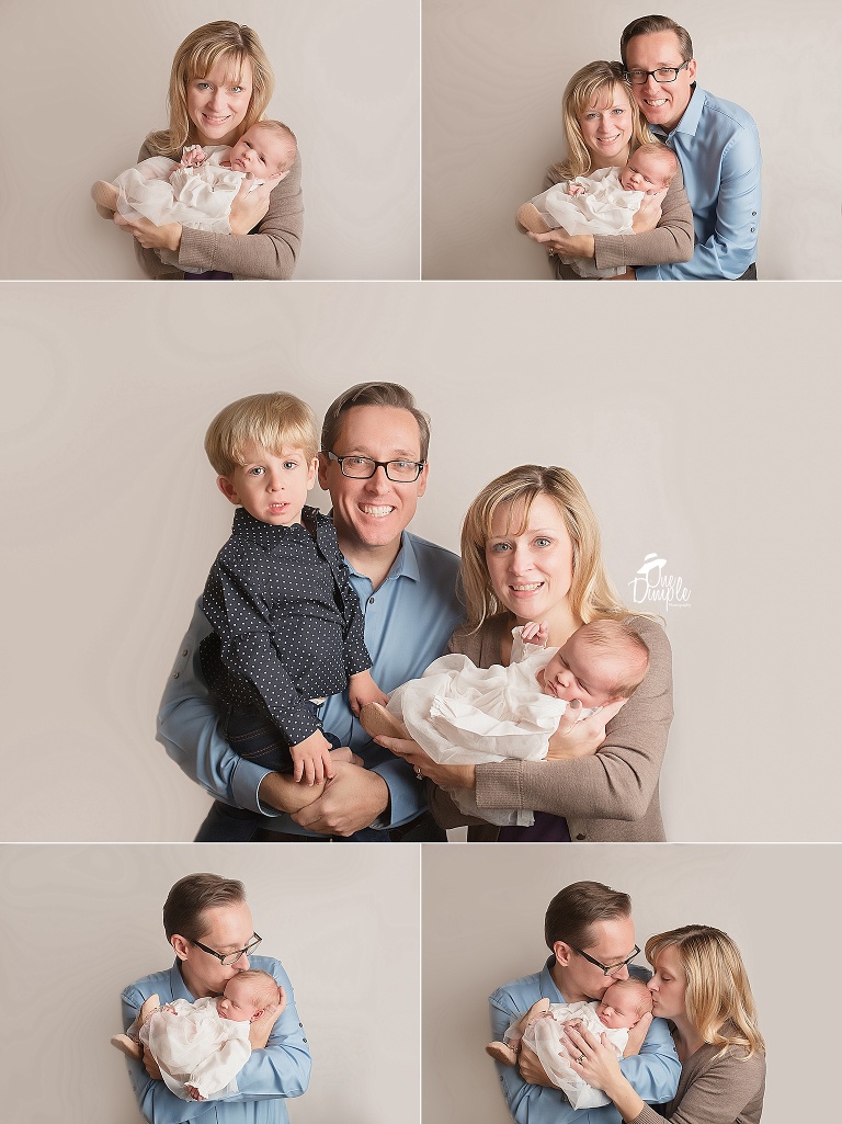 One Dimple Photography is a Dallas Fort Worth newborn and baby photographer.  In-home Newborn Session in Fort Worth Texas Family Newborn Posing. 