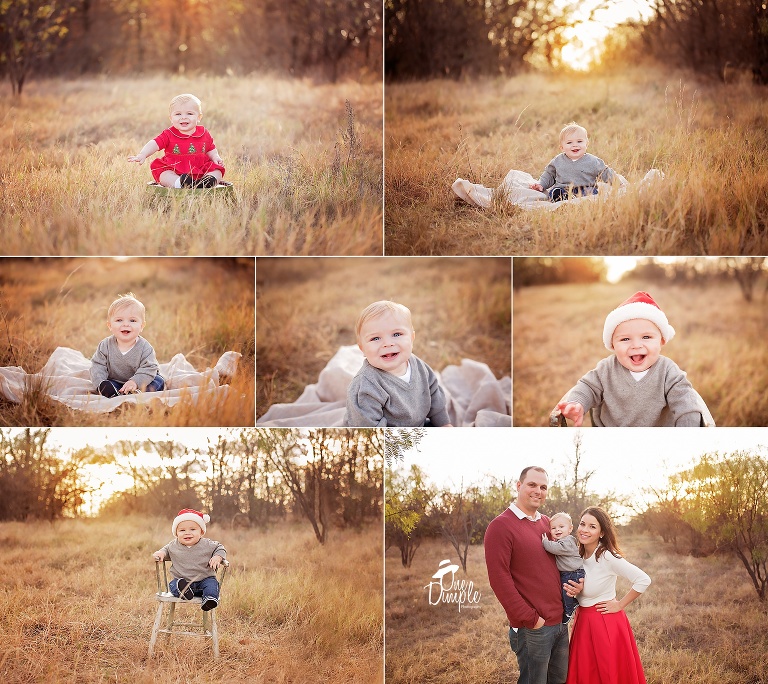 One Dimple Photography is a Dallas Fort Worth Baby and Family photographer.  Outdoor family and 6 month milestone session in Southlake, TX. Dad tossing baby and baby laughing 