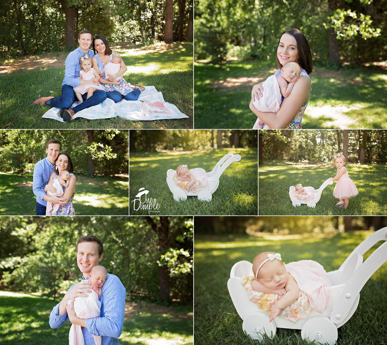 Dallas Newborn Photographer Outdoor Family Newborn Photos
