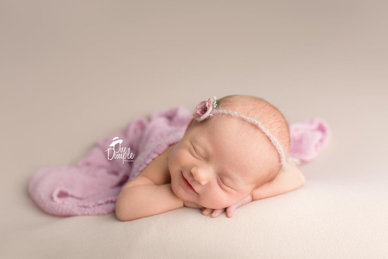 Dallas Newborn Photographer Smiling Newborn