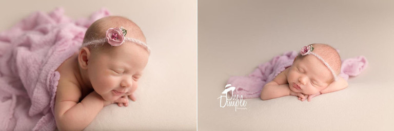 Dallas Newborn Photographer Cream and Lavender